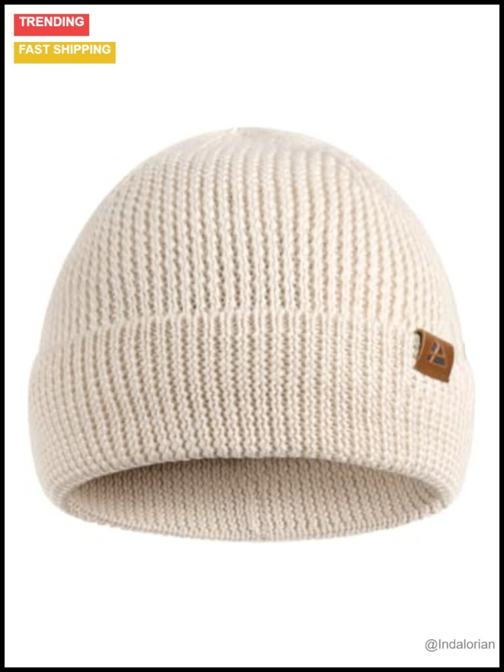 Merino Wool Beanie Warm Knit Winter Hat Unisex One Size